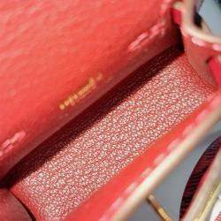 Pre Owned Hermes Red Leather Kelly Twilly Bag Charm