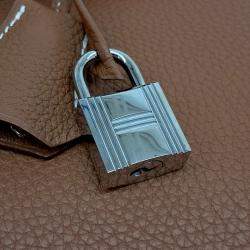 Pre Owned Hermes Birkin 35 Brown Leather Bag