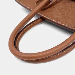Pre Owned Hermes Birkin 35 Brown Leather Bag