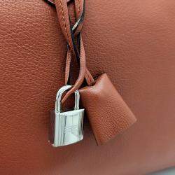 Pre Owned Hermes Brown Leather Victoria 2