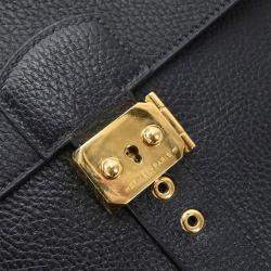 Pre Owned Hermes Sac a Depeches 38 Black Ardennes Handbag