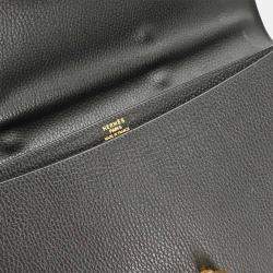 Pre Owned Hermes Sac a Depeches 38 Black Ardennes Handbag