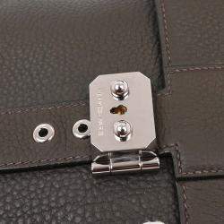 Pre Owned Hermes Sac a Depeches Vert Gris Taurillon Clemence Handbag