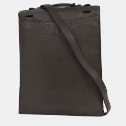 Pre Owned Hermes Sac a Depeches Vert Gris Taurillon Clemence Handbag