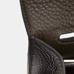 Pre Owned Hermes Sac a Depeches Vert Gris Taurillon Clemence Handbag