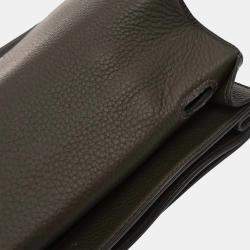 Pre Owned Hermes Sac a Depeches Vert Gris Taurillon Clemence Handbag