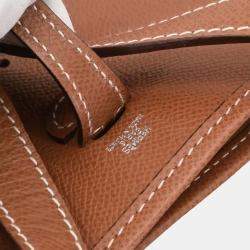 Pre Owned Hermes Cognac Epsom Evelyne TPM Shoulder Bag