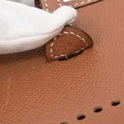 Pre Owned Hermes Cognac Epsom Evelyne TPM Shoulder Bag