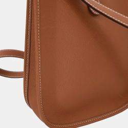 Pre Owned Hermes Cognac Epsom Evelyne TPM Shoulder Bag