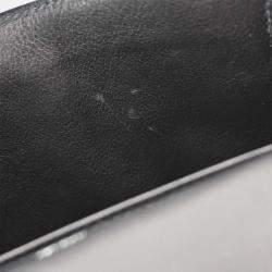 Pre Owned Hermes Black Evergrain Kelly Pochette Handbag