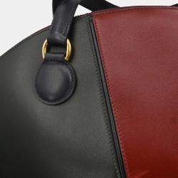 Pre Owned Hermes de Veau Vert Fonce Rouge H Box Calf Il Handbag