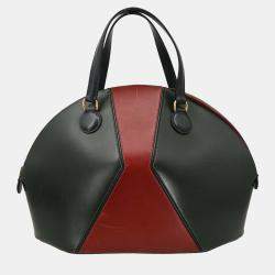 Pre Owned Hermes de Veau Vert Fonce Rouge H Box Calf Il Handbag