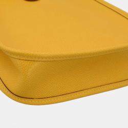 Pre Owned Hermes Jaune Epsom Evelyne TPM Shoulder Bag