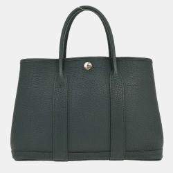 Pre Owned Hermes Vert Cypres Negonda Garden Party 30 TPM Tote Handbag
