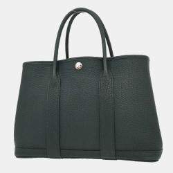 Pre Owned Hermes Vert Cypres Negonda Garden Party 30 TPM Tote Handbag