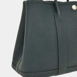 Pre Owned Hermes Vert Cypres Negonda Garden Party 30 TPM Tote Handbag