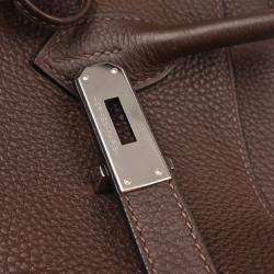 Pre Owned Hermes Ebene Togo Birkin 35 Handbag