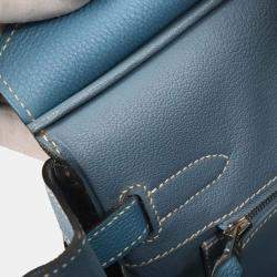 Pre Owned Hermes Blue Jean Togo Birkin 30 Handbag