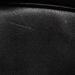 Pre Owned Hermes Black Taurillon Clemence Leather Gold Finish Birkin 35 Bag