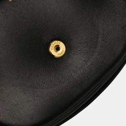 Pre Owned Hermes Black Box Calf Double H Shoulder Bag