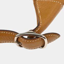 Pre Owned Hermes Natural Sable Chevre Myzore Trim 24 Handbag