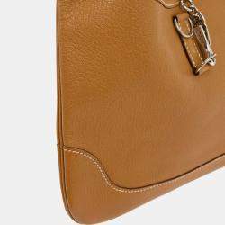 Pre Owned Hermes Natural Sable Chevre Myzore Trim 24 Handbag