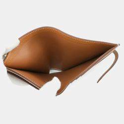 Pre Owned Hermes Bean Compact Gold Epsom Wallet