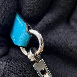 Pre Owned Hermes Bolide 31 Turquoise Chevre Myzore Goatskin Bag
