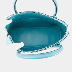 Pre Owned Hermes Bolide 31 Turquoise Chevre Myzore Goatskin Bag