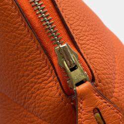 Pre Owned Hermes Bolide 31 Orange Taurillon Clemence Bag