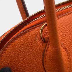 Pre Owned Hermes Bolide 31 Orange Taurillon Clemence Bag