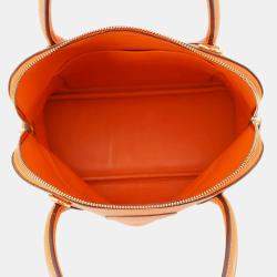 Pre Owned Hermes Bolide 31 Orange Taurillon Clemence Bag