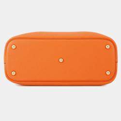 Pre Owned Hermes Bolide 31 Orange Taurillon Clemence Bag