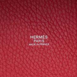 Pre Owned Hermes Picotin Lock Ruby Taurillon Clemence PM