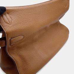 Pre Owned Hermes Jypsiere Gold Taurillon Clemence Size 37