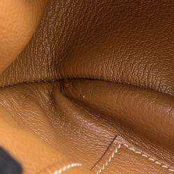 Pre Owned Hermes Jypsiere Gold Taurillon Clemence Size 37