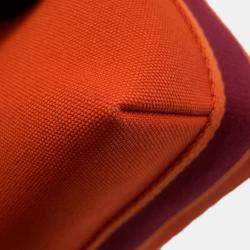 Pre Owned Hermes Bride-a-Brac Feu/Bordeaux Canvas PM