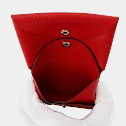 مملوكة مسبقًا Hermes Calvi Duo Rouge Casaque Epsom