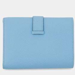 Pre Owned Hermes Bean Combine Verso Celeste/Vert Jade Epsom