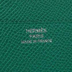 Pre Owned Hermes Bean Combine Verso Celeste/Vert Jade Epsom