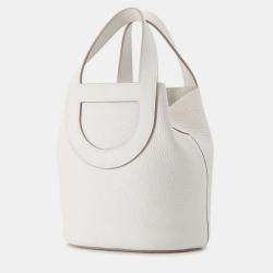 Pre Owned Hermes In The Loop Grease Pail Taurillon Clemence Swift Leather Size PM