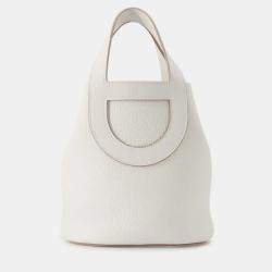 Pre Owned Hermes In The Loop Grease Pail Taurillon Clemence Swift Leather Size PM