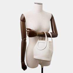 Pre Owned Hermes In The Loop Grease Pail Taurillon Clemence Swift Leather Size PM