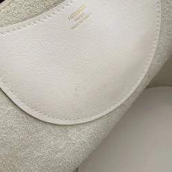 Pre Owned Hermes In The Loop Grease Pail Taurillon Clemence Swift Leather Size PM