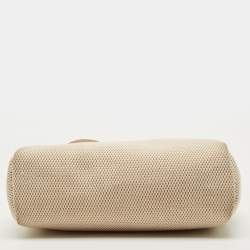 Pre Owned حقيبة هيرميس هيرباج 31 قماش تويلي إيكرو/طبيعي جلدي عجل فاش