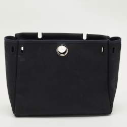 Pre Owned حقيبة هيرميس هيرباج 31 قماش تويلي إيكرو/طبيعي جلدي عجل فاش