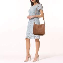 Pre Owned Hermes Gold Taurillon Clemence Leather Evelyne III PM Bag