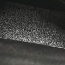 Pre Owned Hermes Noir Epsom Leather Palladium Finish Kelly Sellier 32 Bag