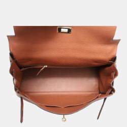 Pre Owned Hermes Kelly 32 Cuivre Leather Bag