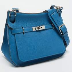 مملوكة مسبقًا حقيبة هيرمس جيبسيير 28 جلد توغو بلو ميكونونوس إكسسوار مطلي بلاديوم